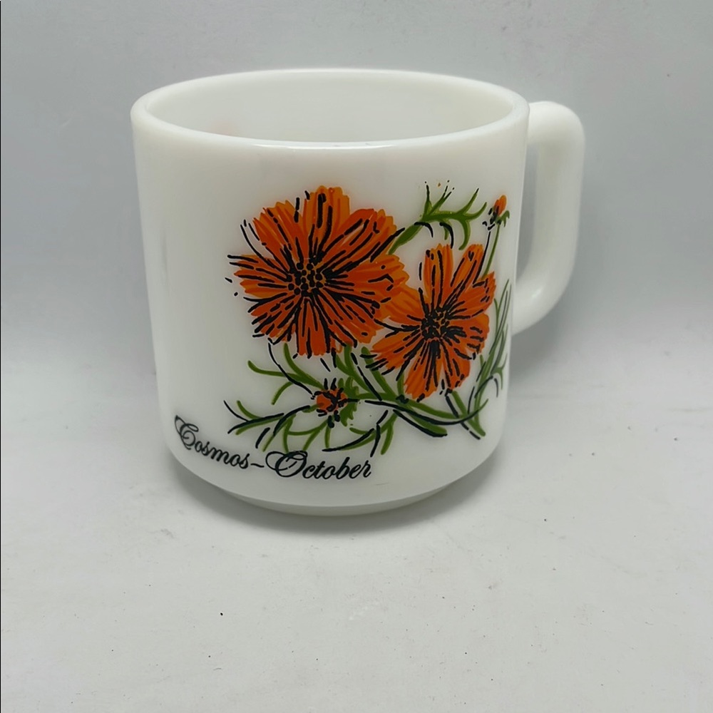 Vintage Milk Glass Mug